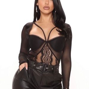 Balcony Dates Mesh Bodysuit